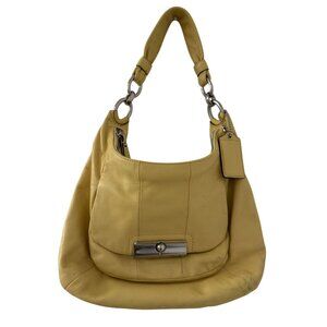 Vintage Coach women's Yellow Kristin Leather Hobo Shoulder Bag 16808 Y2K